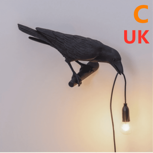 Creative Auspicious Bird Resin Wall Lamp Decoration Creative Auspicious Bird Resin Wall Lamp Decoration